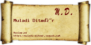 Muladi Ditmár névjegykártya